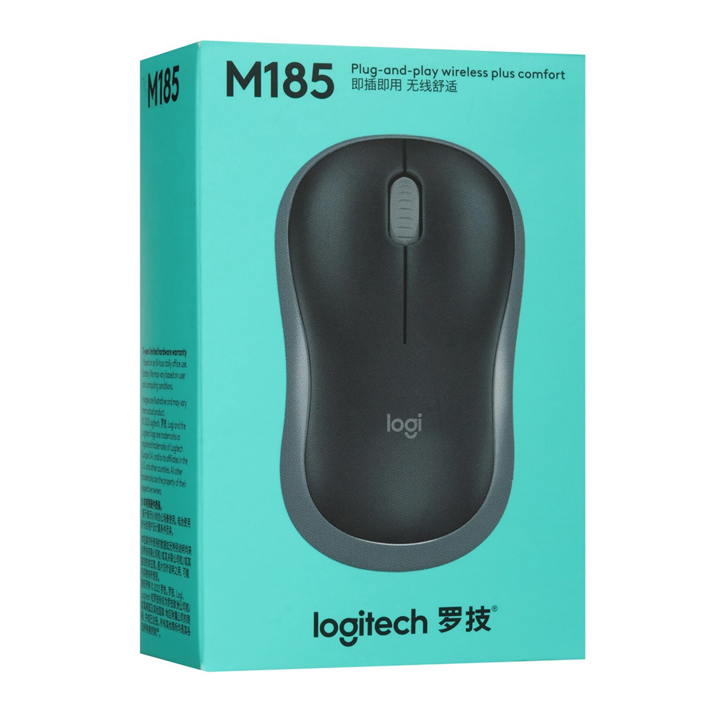 Беспроводная мышь Logitech M185 Blue Wireless Черный / / Черный photo 7